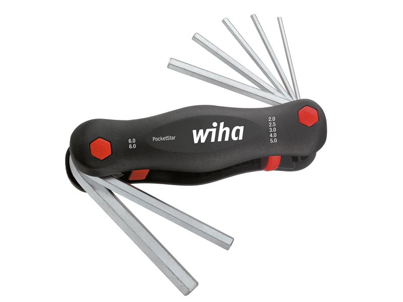 Wiha PocketStar Hex Key Set, 7 Piece (2-8mm) WHA23041