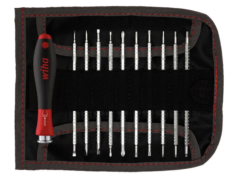 Wiha SYSTEM 4 SoftFinish® Interchangeable Screwdriver Set, 12 Piece WHA27820