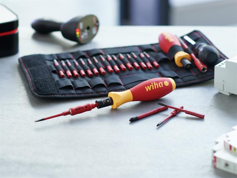 Wiha TorqueVario®-S electric Screwdriver Set, 19 Piece WHA36791