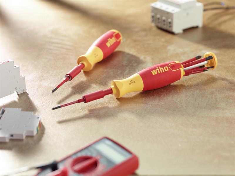 Wiha LiftUp electric Bit Magazine SL/PH Screwdriver Set, 6 Piece WHA38612