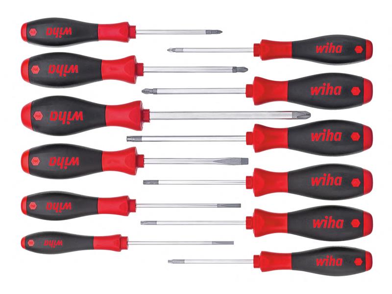 Wiha SoftFinish® Screwdriver Set, 12 Piece WHA41002