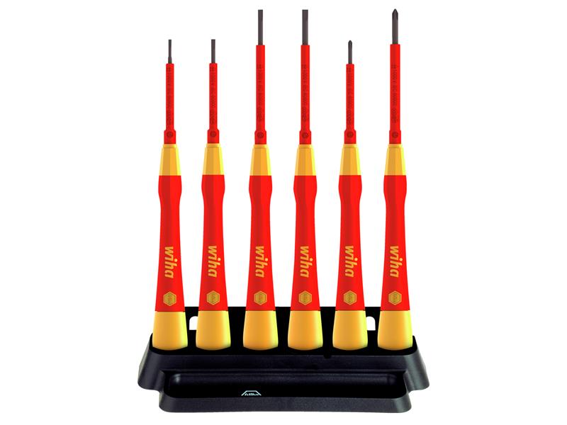 Wiha PicoFinish® SL/PH Fine VDE Screwdriver Set, 7 Piece WHA42989