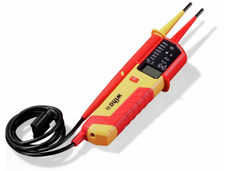 Wiha eMobility Voltage and Continuity Tester 12-1,000 V AC, CAT IV WHA44319