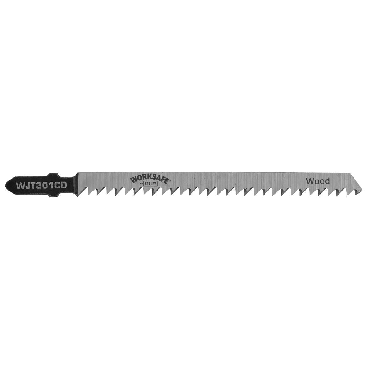 Sealey Jigsaw Blade Wood & Plastics 90mm 8tpi - Pack of 5 WJT301CD