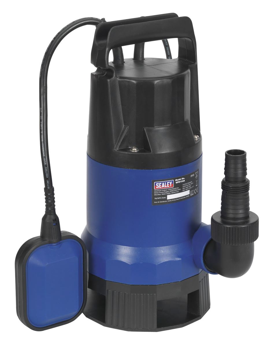 Sealey Submersible Dirty Water Pump Automatic 133L/min 230V WPD133A