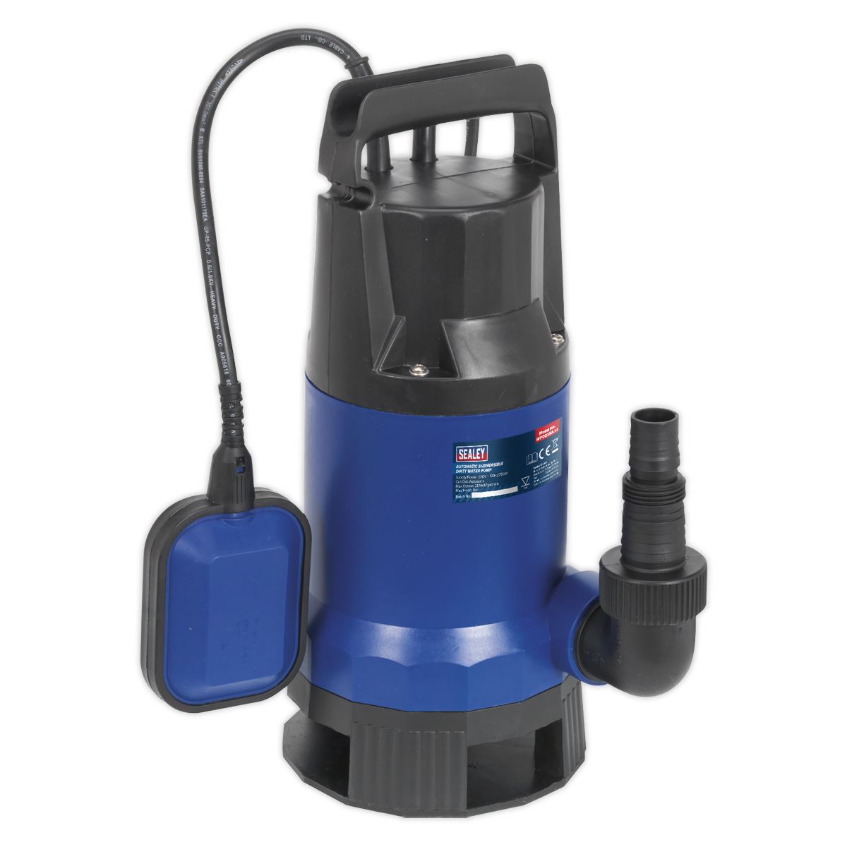 Sealey Submersible Dirty Water Pump Automatic 225L/min 230V WPD235A