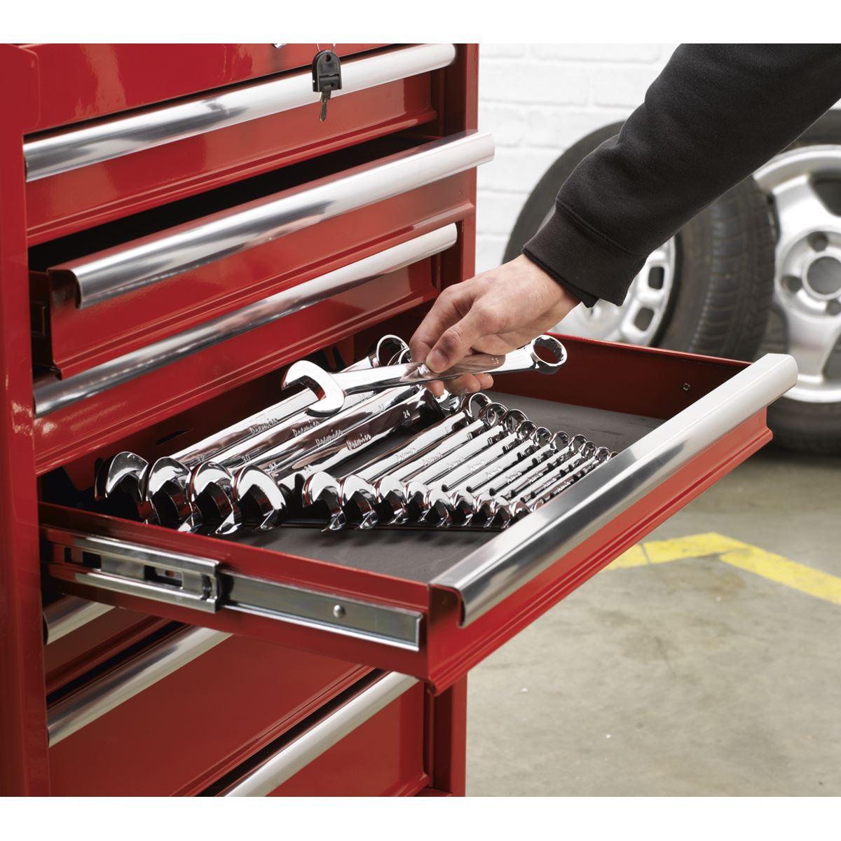 Sealey Sharks Teeth Spanner Rack 2pc WR01