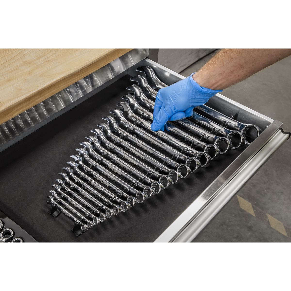 Sealey Sharks Teeth Spanner Rack 2pc WR01