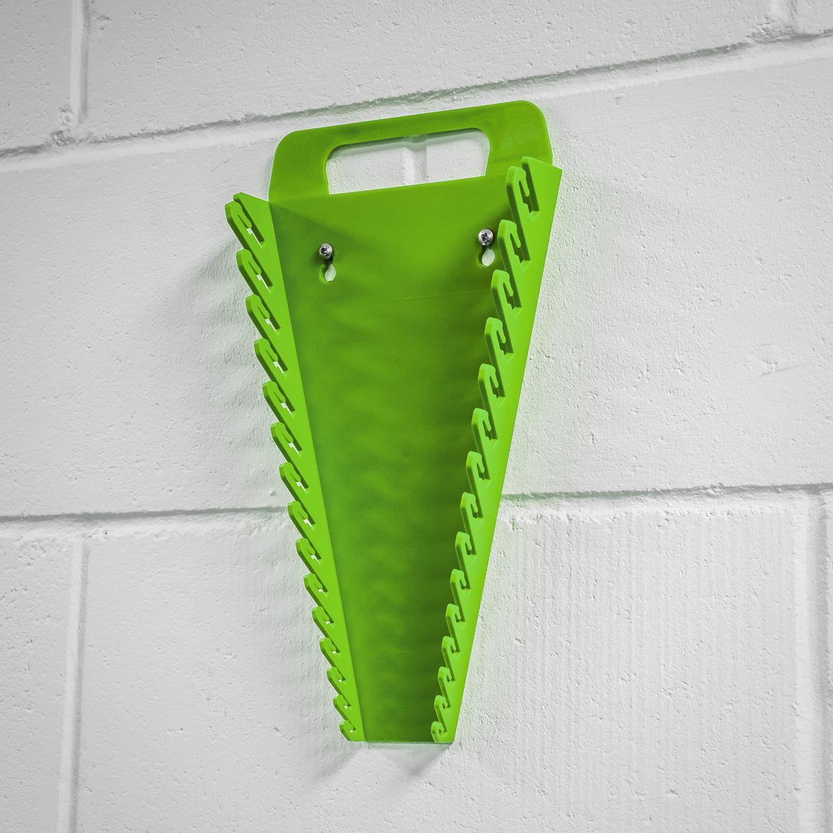 Sealey Spanner Rack Capacity 15 Spanners Hi-Vis Green WR08HV