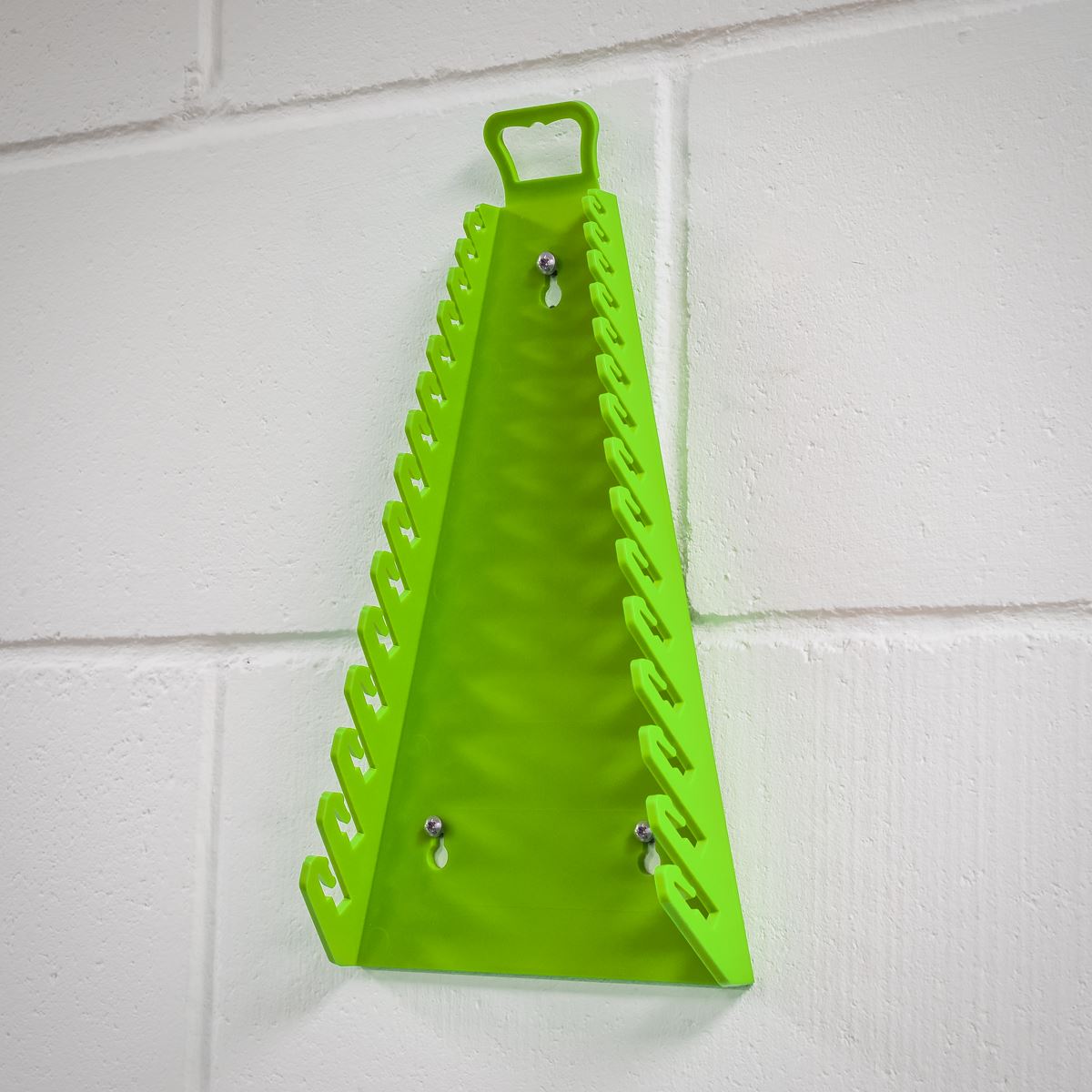Sealey Reverse Spanner Rack Capacity 15 Spanners Hi-Vis Green WR09HV