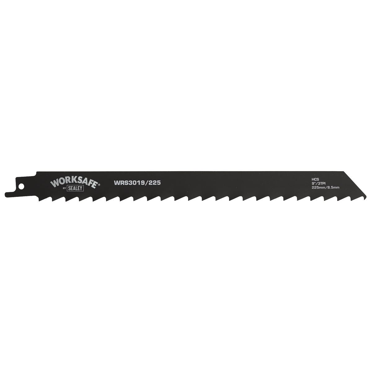 Sealey Reciprocating Saw Blade Wood 225mm 3tpi - Pack of 5 WRS3019/225