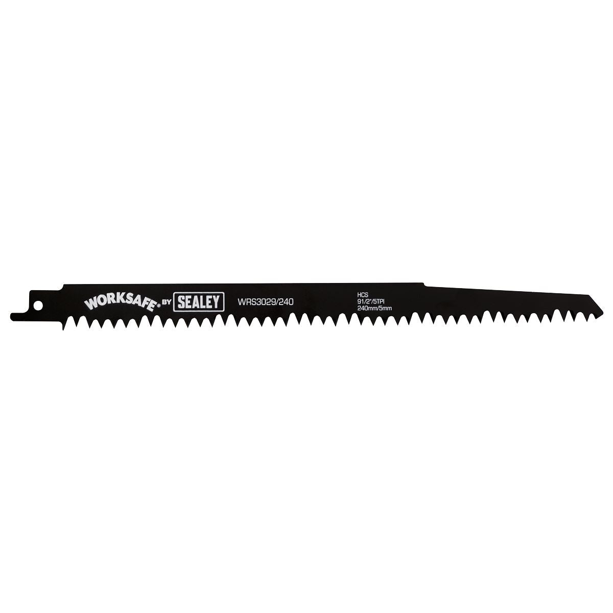 Sealey Reciprocating Saw Blade Wood 240mm 5tpi - Pack of 5 WRS3029/240