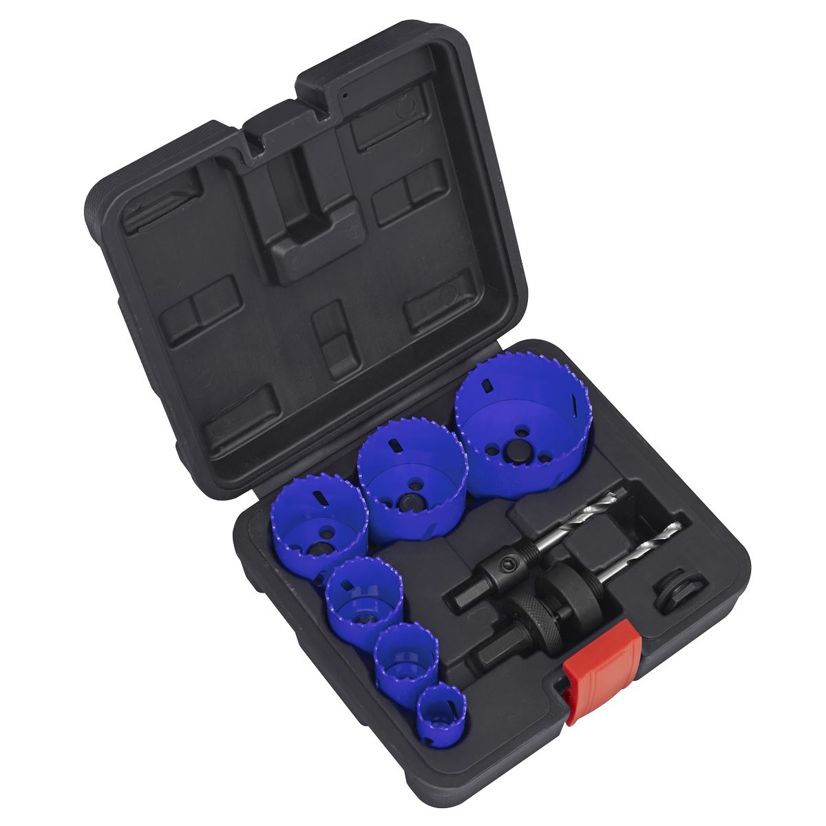 Sealey Hole Saw Kit 9pc - Electricians WSEHSK