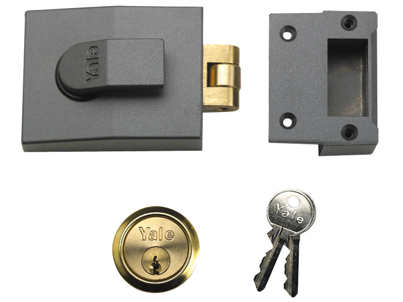 Yale Locks 81 Rollerbolt Nightlatch 60mm Backset DMG Finish Box YAL81DMGPB