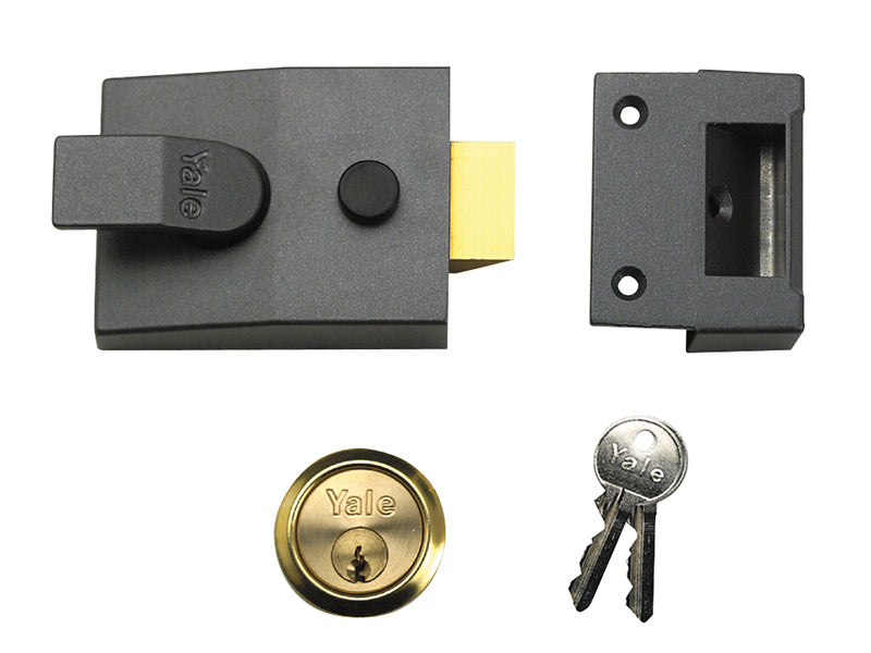 Yale Locks 89 Deadlock Nightlatch 60mm Backset DMG Finish Box YAL89DMGPB