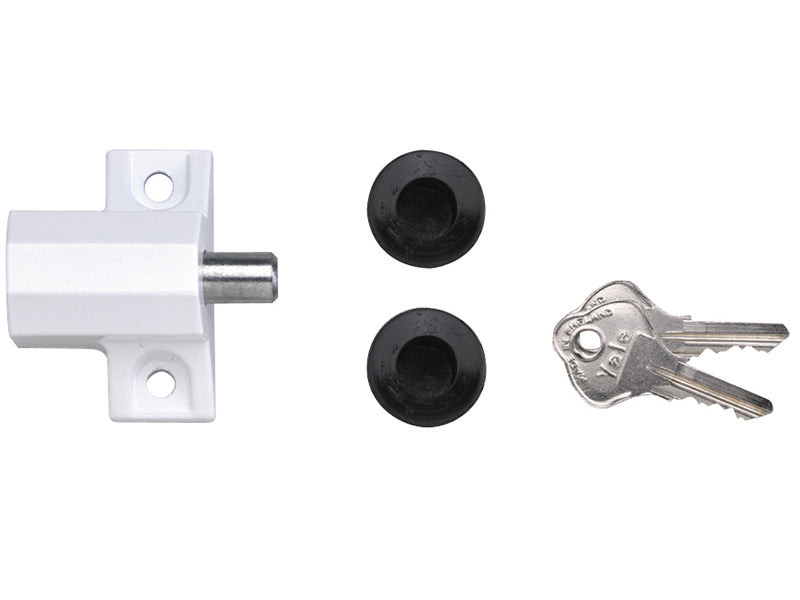 Yale Locks P114 Patio Door Lock White Finish Visi-pack YALP114WE