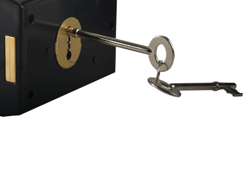 Yale Locks P402 Rim Lock Black Finish 102 x 76mm Visi YALP402BK