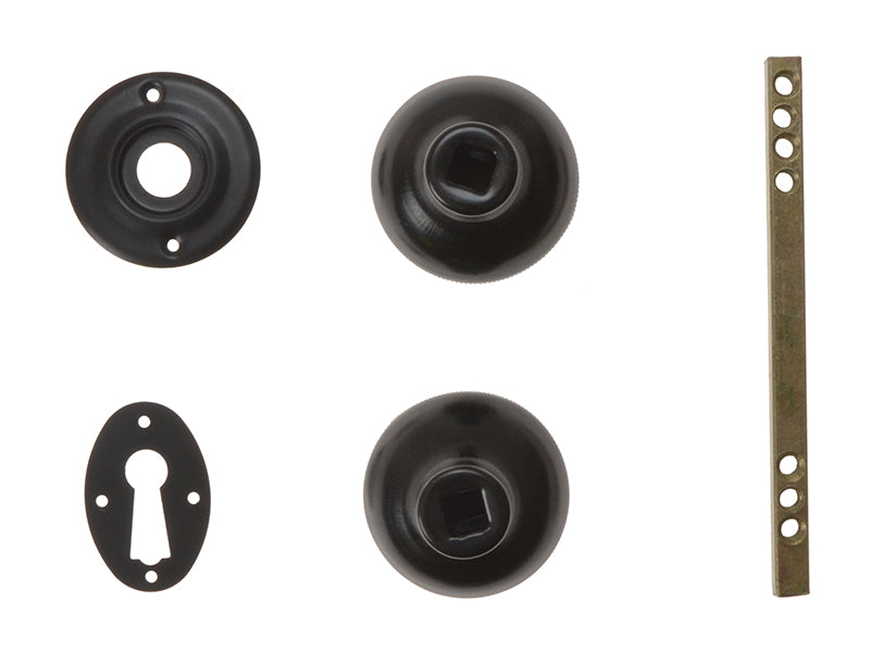 Yale Locks P405 Rim Knob Black Finish YALP405BK