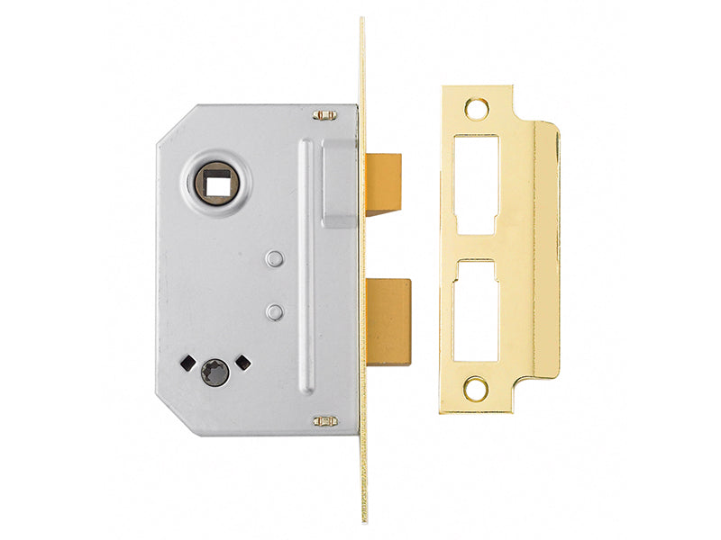 Yale Locks PM236 Bathroom 2 Lever Sashlock Polished Brass 67mm 2.5in YALPM236PB25