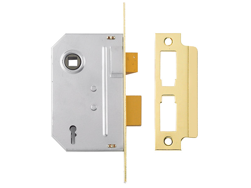 Yale Locks PM246 Internal 2 Lever Mortice Sashlock Polished Brass 67mm 2.5in YALPM246PB25