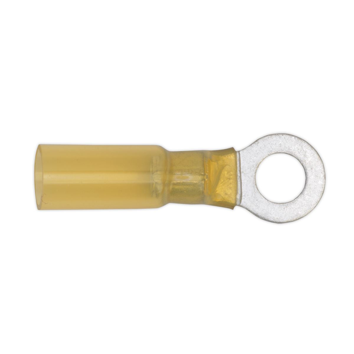Sealey Heat Shrink Ring Terminal �6.4mm Yellow Pack of 25 YTSR2564