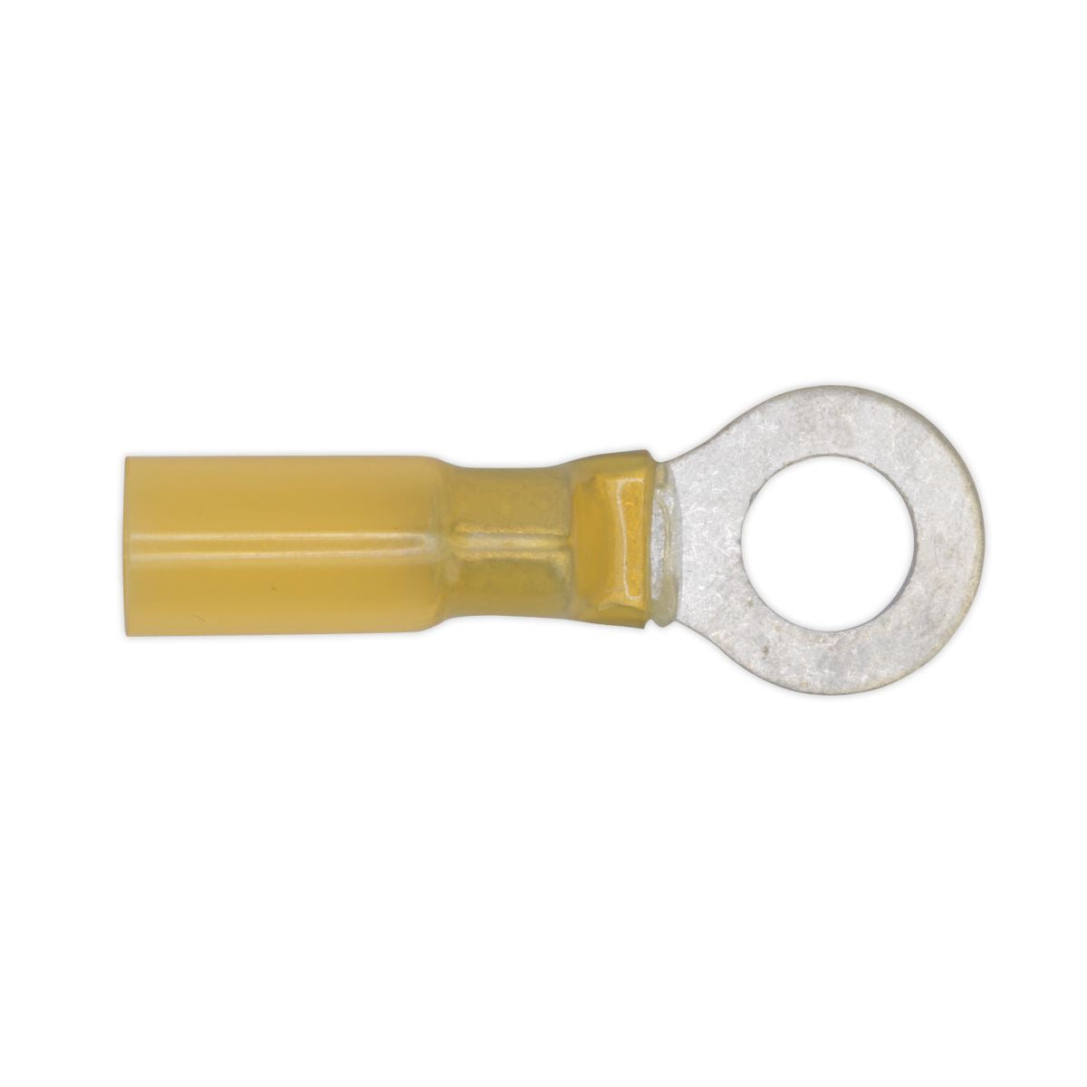 Sealey Heat Shrink Ring Terminal �8.4mm Yellow Pack of 25 YTSR2584