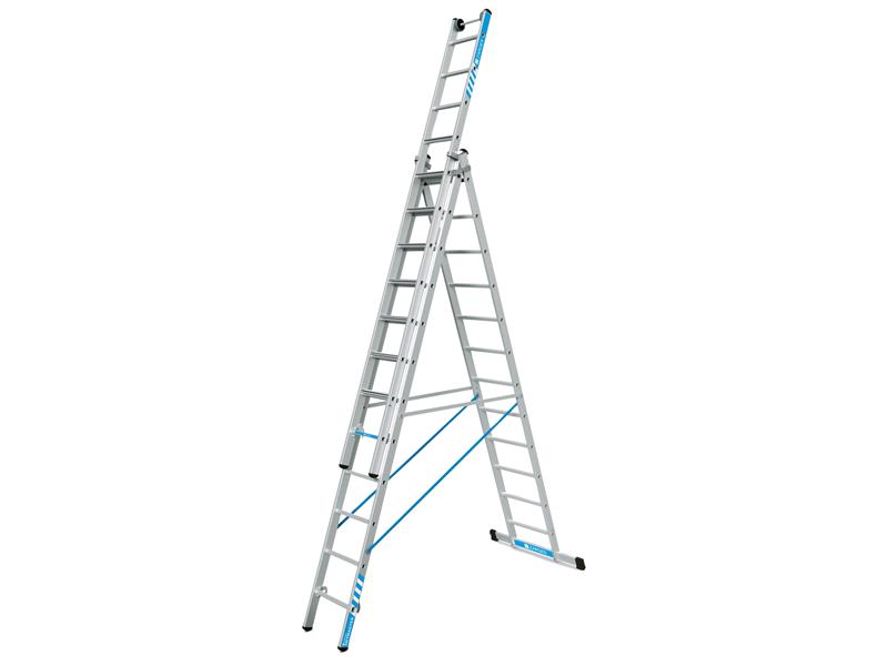 Zarges Skymaster Plus X Combination Ladder 3-Part 3 x 12 Rungs 8.61m ZAR41580