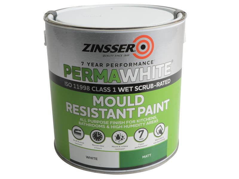 Zinsser Perma-White® Interior Paint Matt 2.5 litre ZINPWES25L