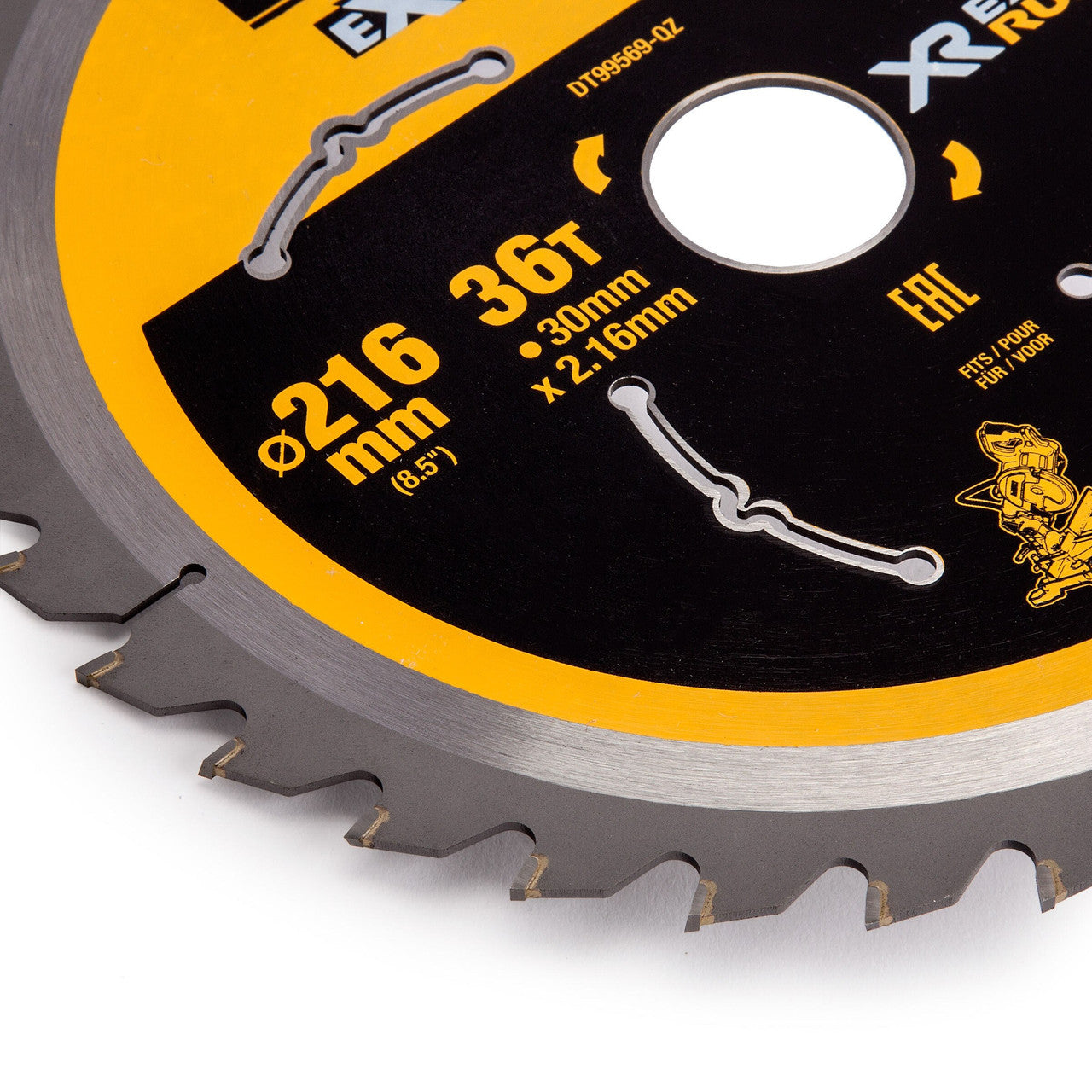Dewalt XR Extreme Runtime Mitre Saw Blade 216mm x 30mm x 36T Thin kerf DT99569