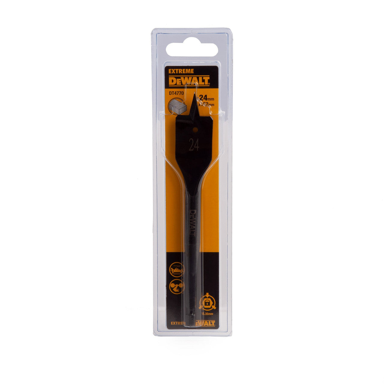 Dewalt Extreme Impact Flat Wood Drill Bit 24 x 152mm DT4770