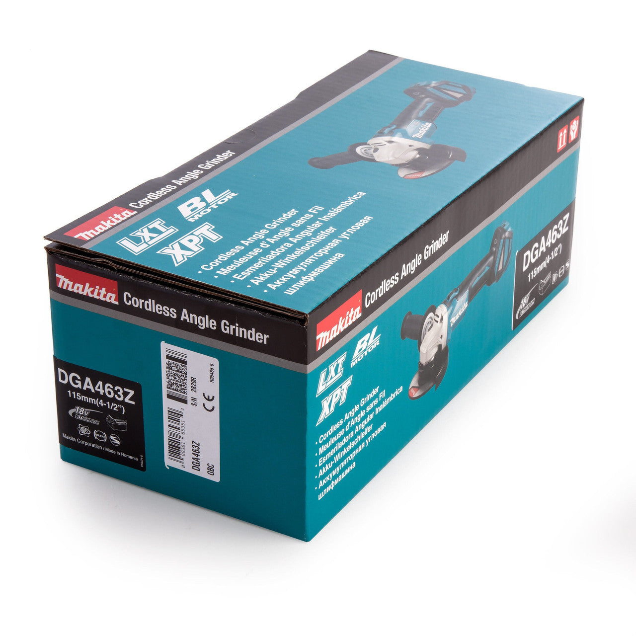 Makita 18V Angle Grinder LXT 4.5 inch/115mm Brushless Body Only DGA463Z