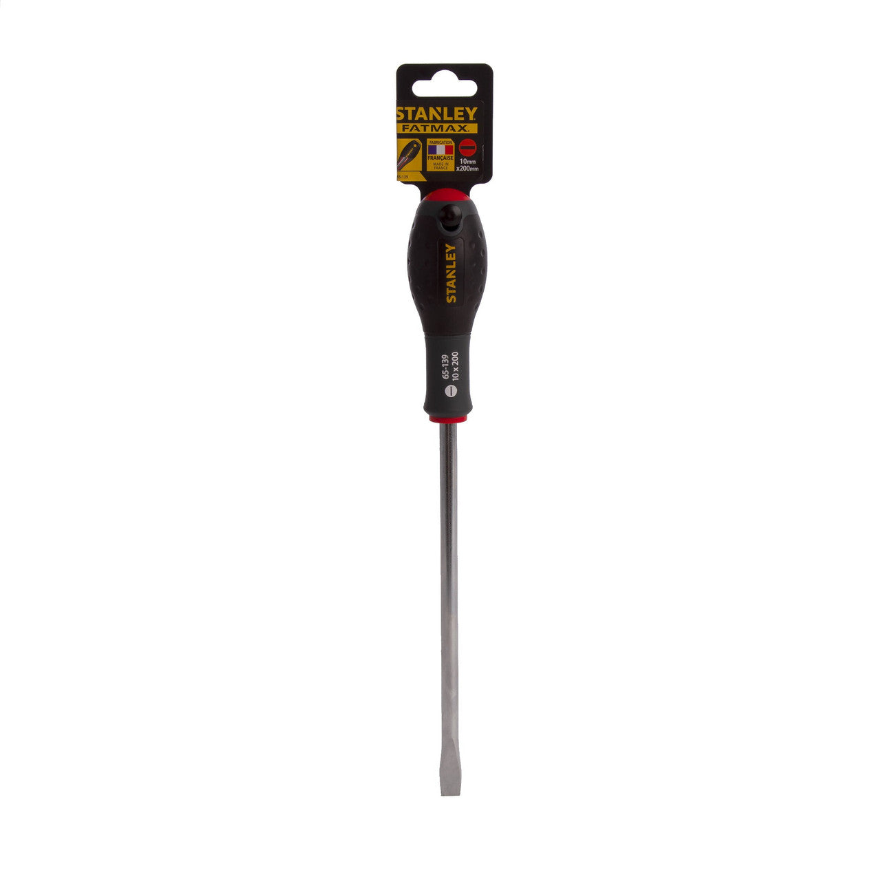 Stanley FatMax Flared Screwdriver 10mm x 200mm Soft Grip Handle 0-65-139