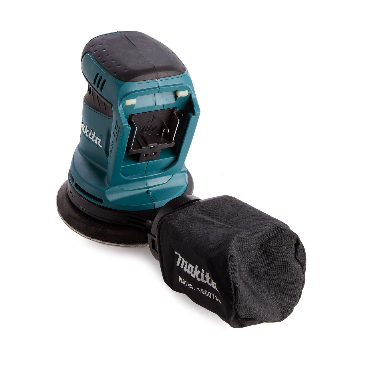 Makita 18V LXT 5 inch 125mm Random Orbital Sander Body Only & Dust Bag DBO180Z