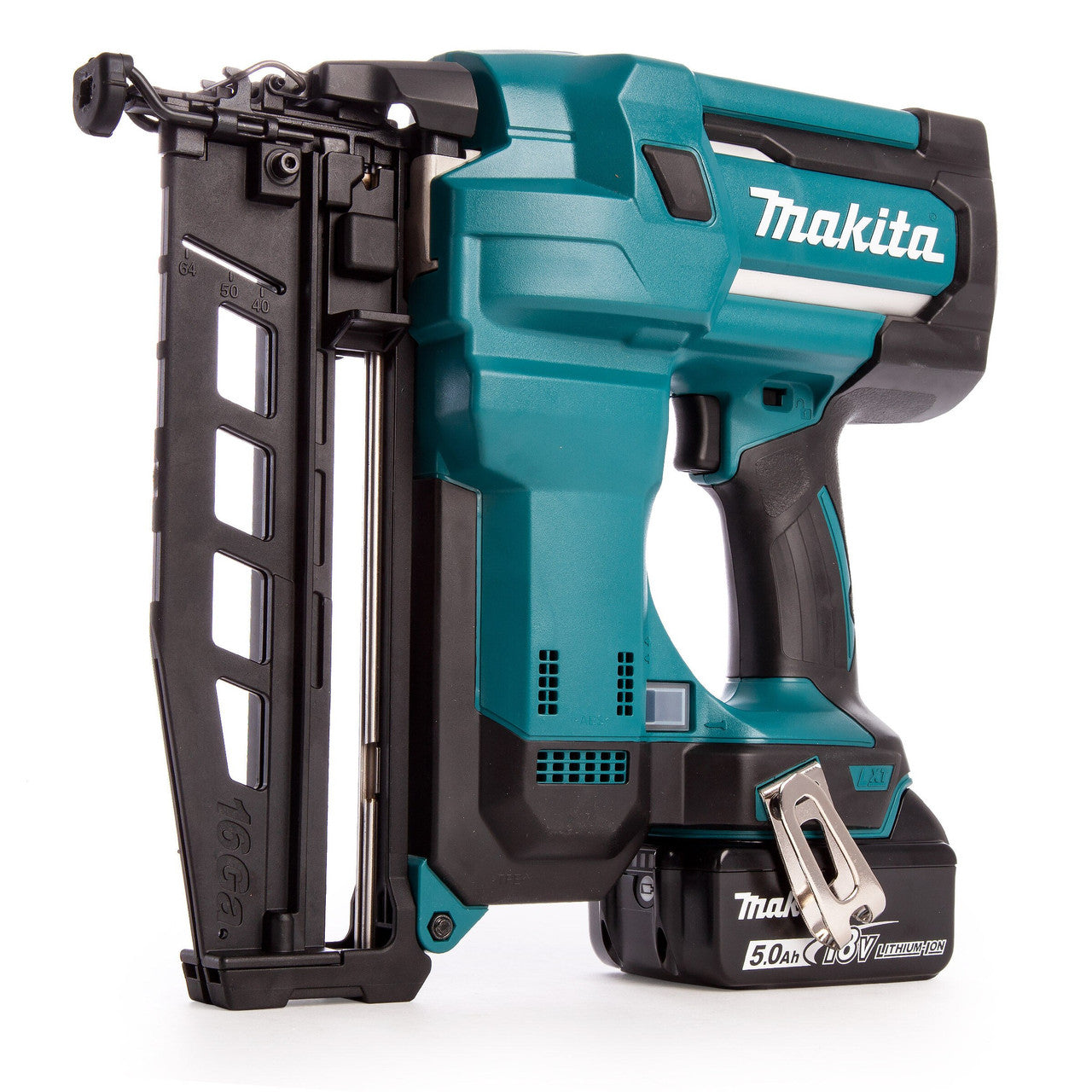 Makita 18V LXT 16 Gauge Finishing Nailer 2 x 5.0Ah Batteries DBN600RTJ