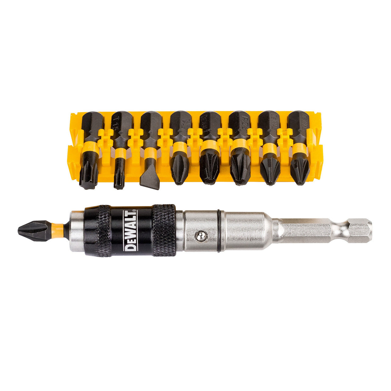 Dewalt Impact Torsion Screwdriving Set 10 Piece Pivoting Bit Tip Holder DT70518T