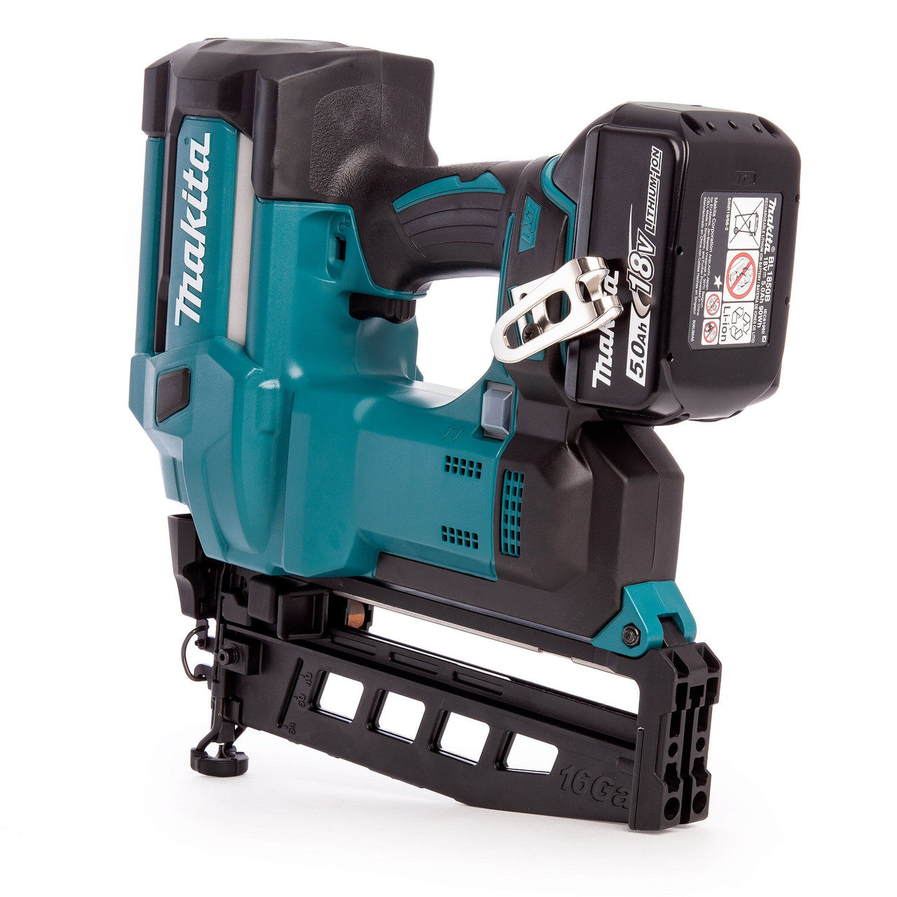 Makita 18V LXT 16 Gauge Finishing Nailer 2 x 5.0Ah Batteries DBN600RTJ