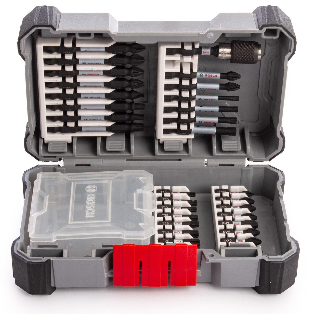 Bosch Impact Screwdriver Bit Set 31 Piece Mixed Kit With Holder 2608522366