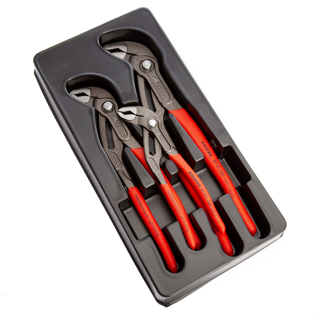 Knipex Cobra Professional Water Pump Plier Set 3 Piece 180, 250, 300mm 002009V02