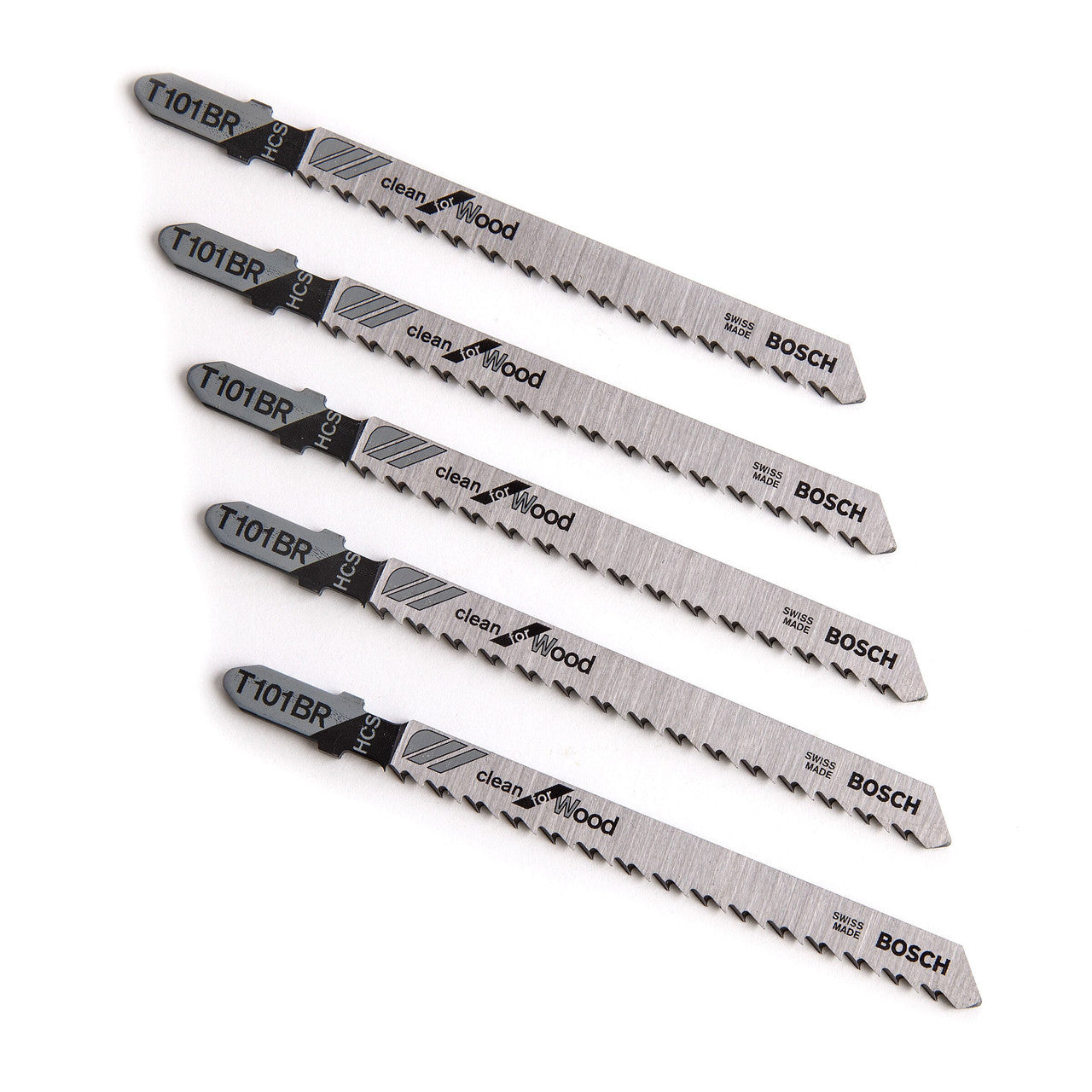Bosch Clean Cutting for Wood Jigsaw Blades 5 Pack T101BR