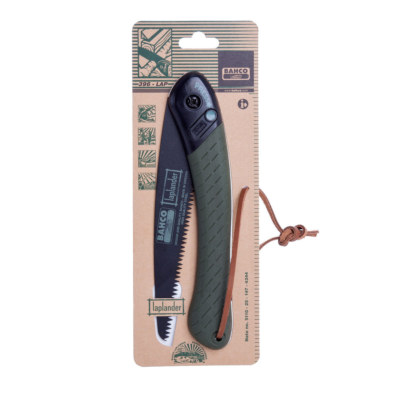 Bahco Laplander Folding Pruning Saw 230mm 9" TPI 7 For Wood Plastic Bone 396-LAP