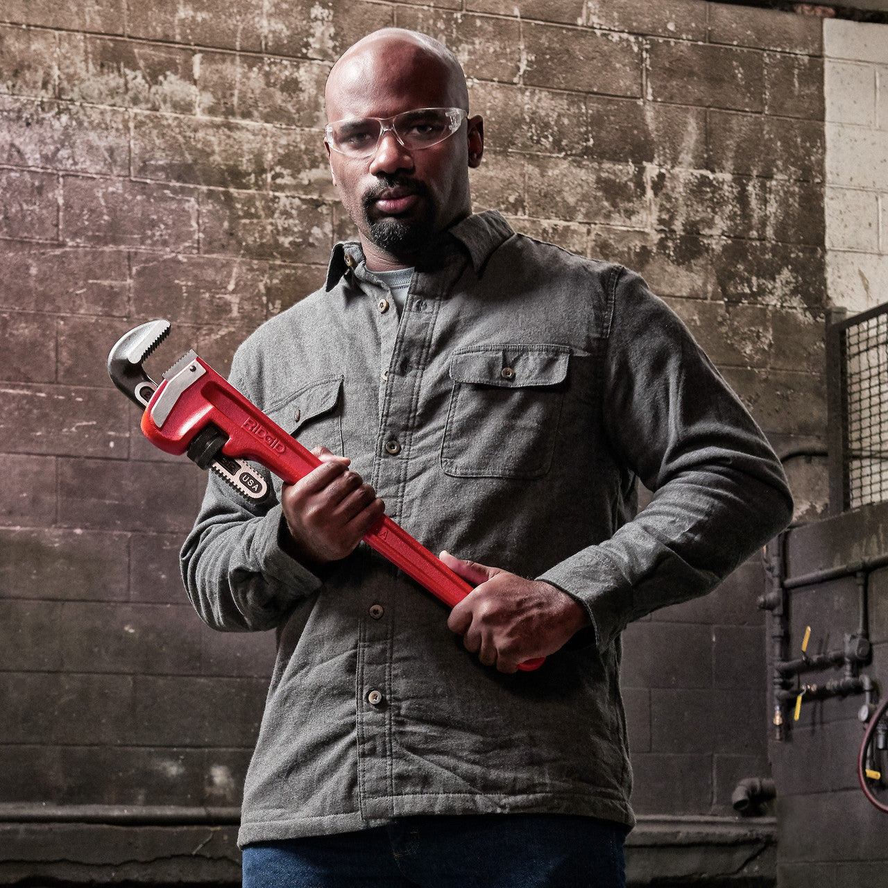 Ridgid Model 24 Straight Pipe Wrench 24 Inch 600mm Capacity 80mm 3in 31030