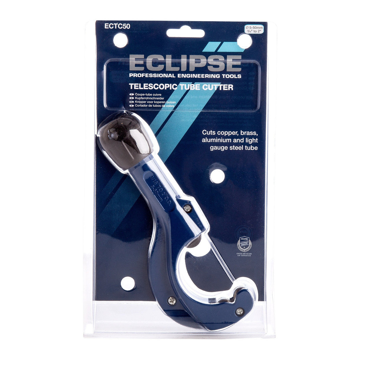 Eclipse Telescopic Tube Cutter Capacity 5 - 50mm With Internal Deburrer ECTC50