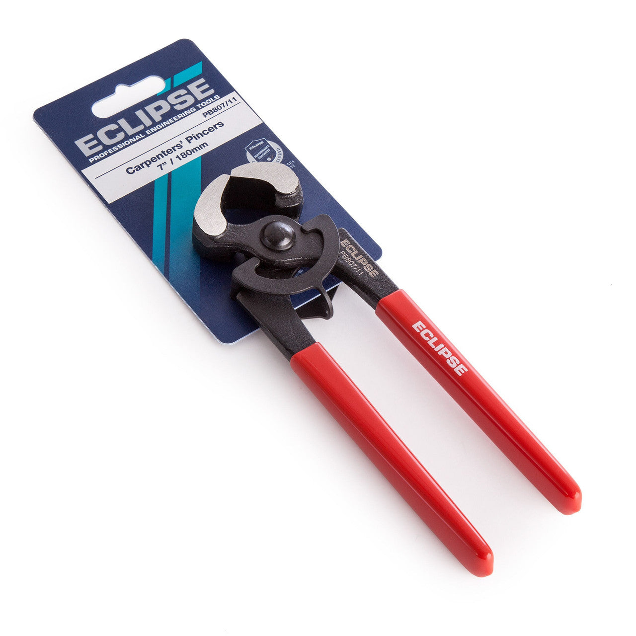 Eclipse Carpenters Pincers 7 Inch 180mm Gripping Extracting Nails Tacks PB807/11
