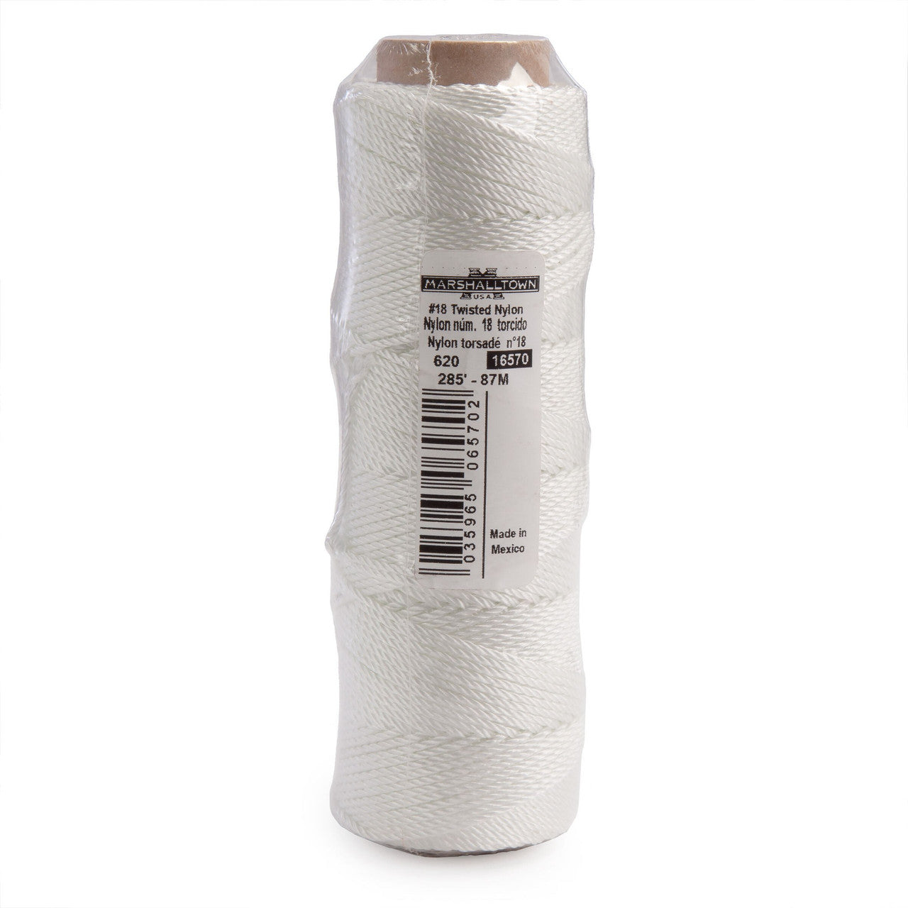 Marshalltown Twisted Nylon Brick Line White 285ft Will Not Absorb Water M620