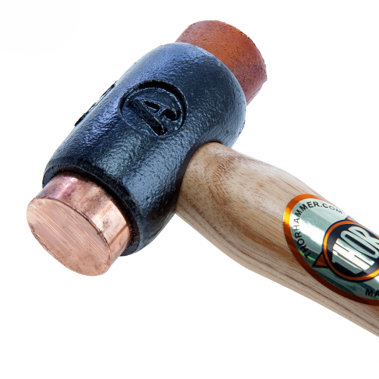 Thor Copper & Hide Hammer Size A 25mm 355G Wood Handle 03-208