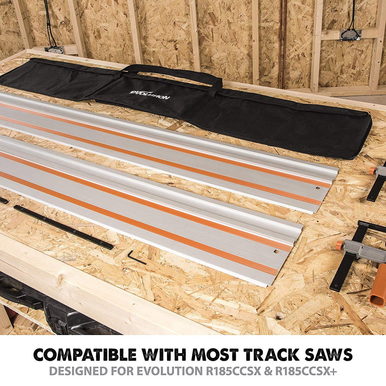 Evolution Circular Saw Track 1400mm Pack Of 2 Fits Most Models ST2800