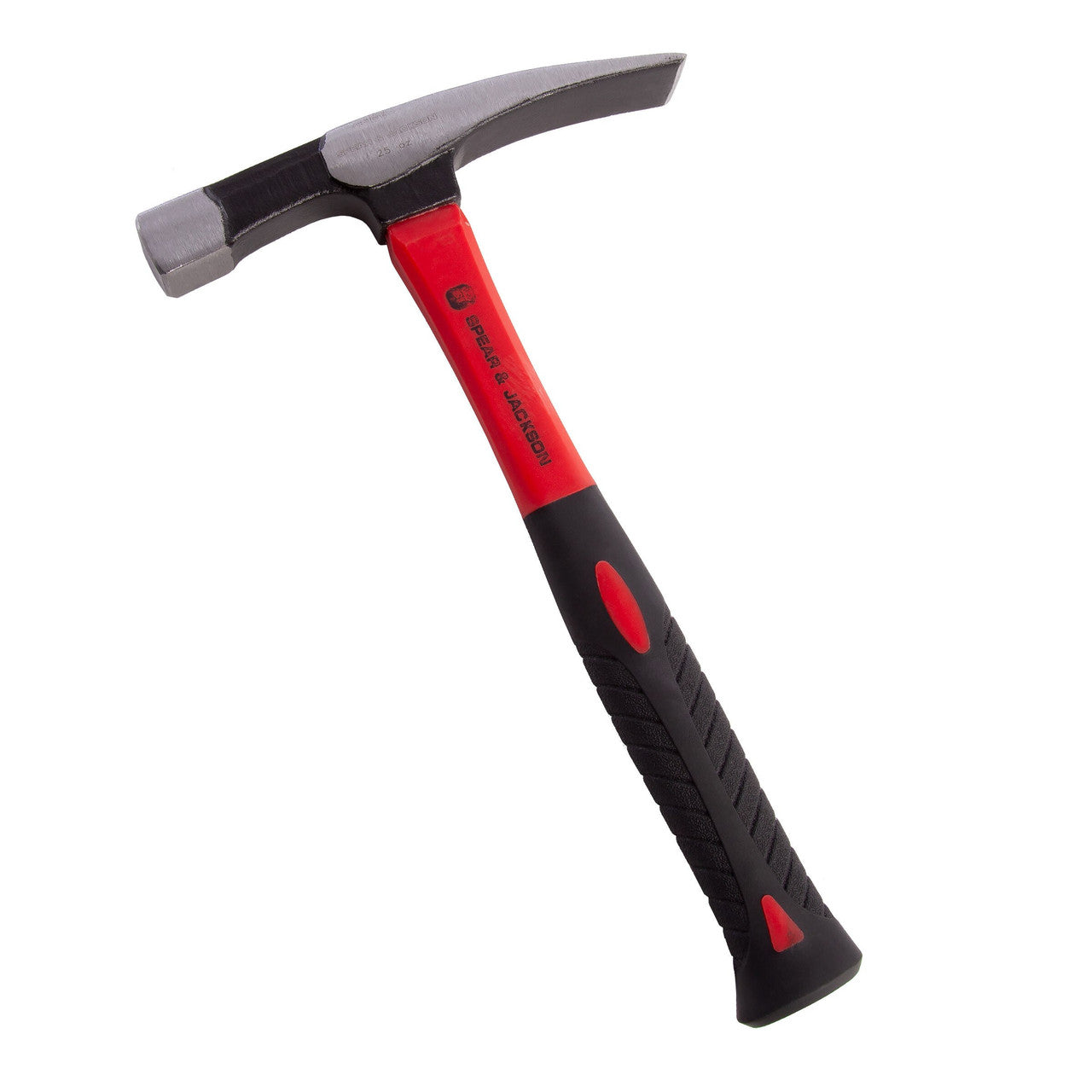 Spear & Jackson 25oz Short Pattern Fibreglass Brick Hammer SJ-BSF25
