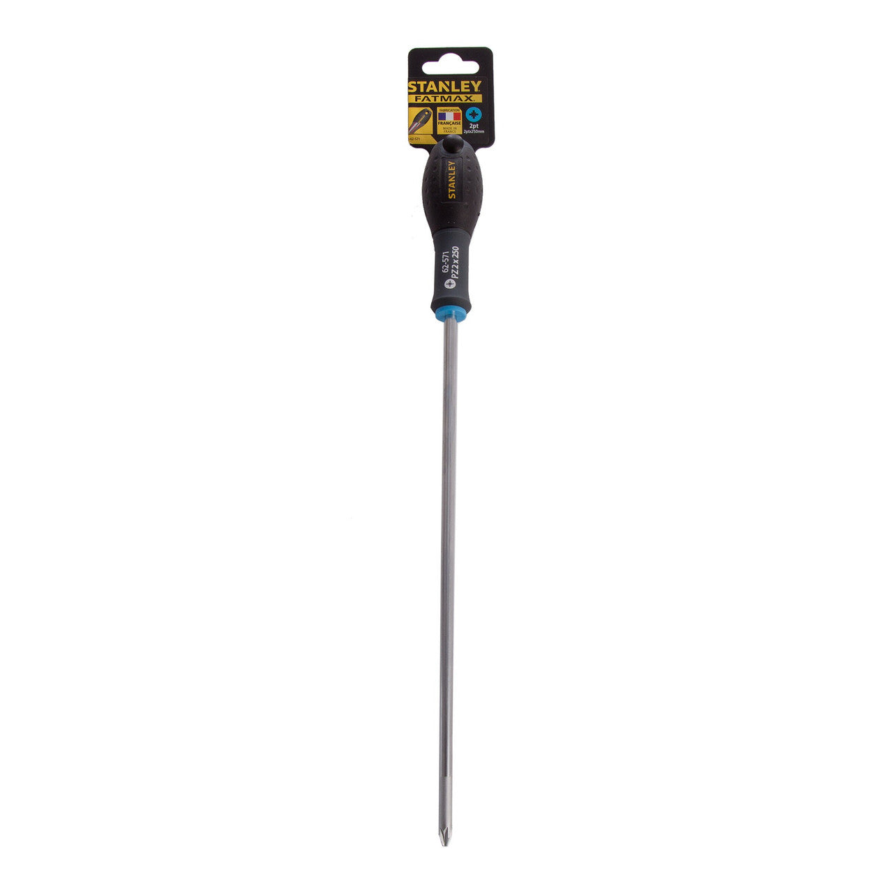Stanley FatMax Pozi Screwdriver PZ2 x 250mm Soft Grip Handle 0-62-571