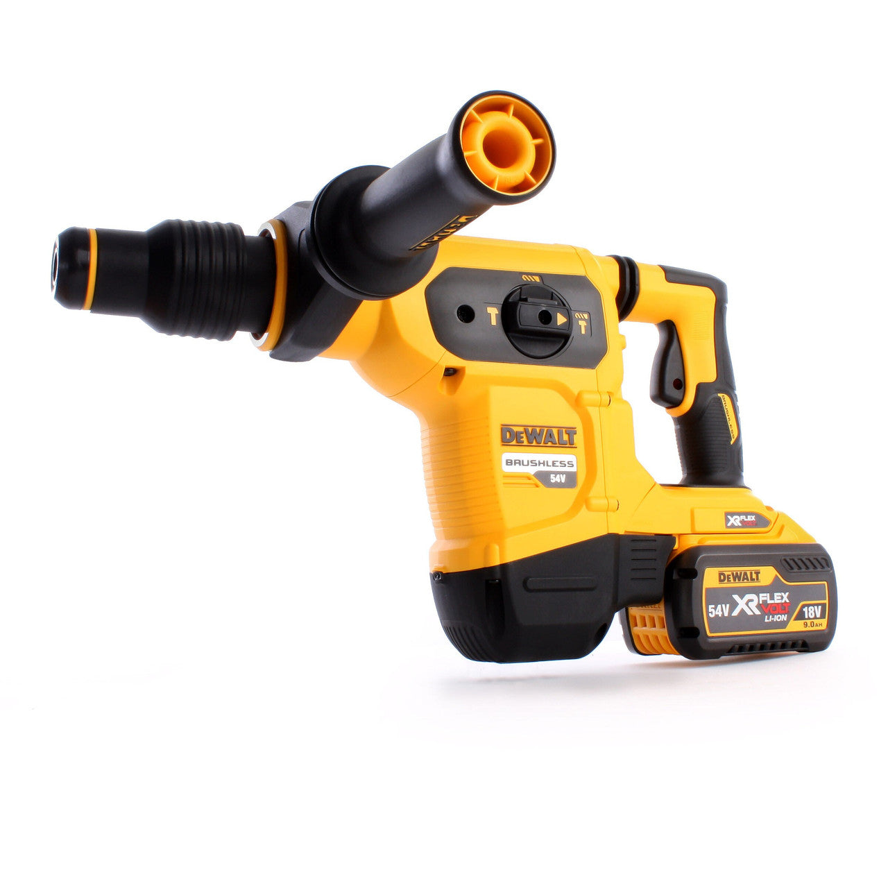 Dewalt 54V XR Flexvolt Brushless 3-Mode SDS Max Hammer 2 x 9.0Ah Batts DCH481X2