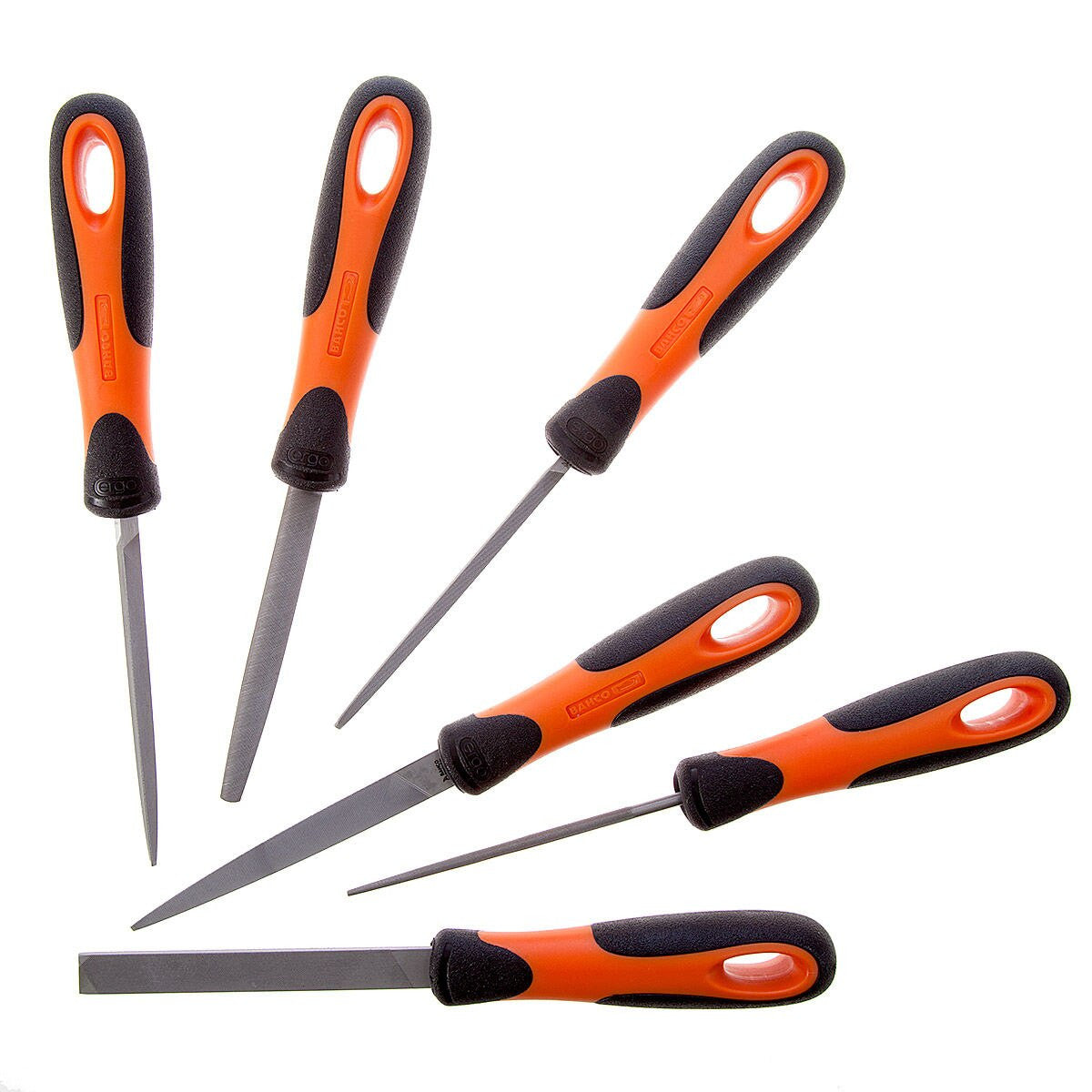 Bahco Engineers Files 100mm Set of 6 Comfort Grip & Plastic Wallet 1-476-04-3-2